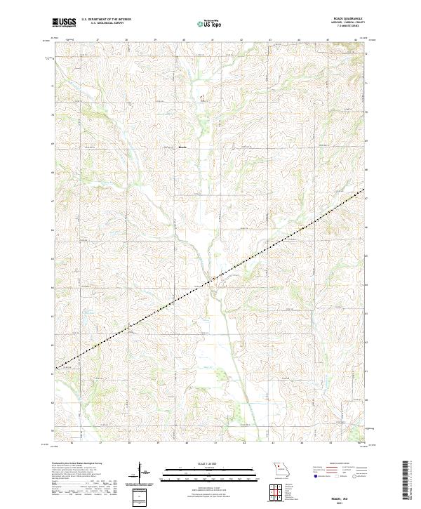 Roads topographic map thumbnail
