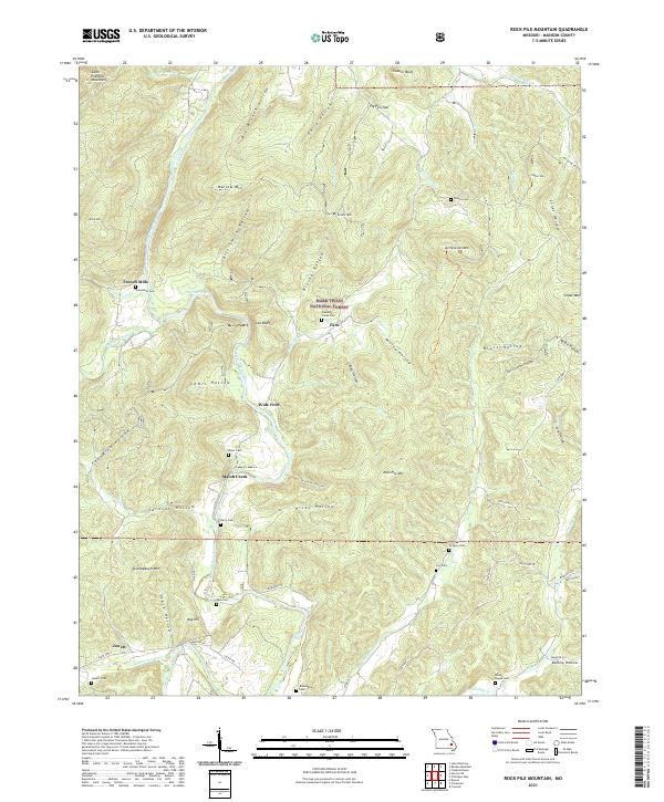 Rock Pile Mountain topographic map thumbnail