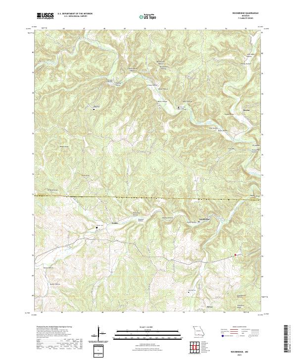 Rockbridge topographic map thumbnail