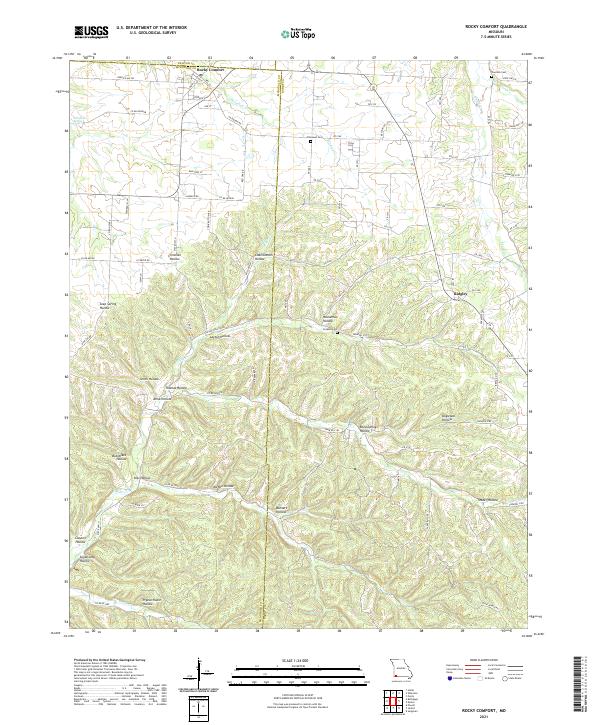 Rocky Comfort topographic map thumbnail