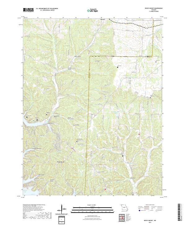 Rocky Mount topographic map thumbnail