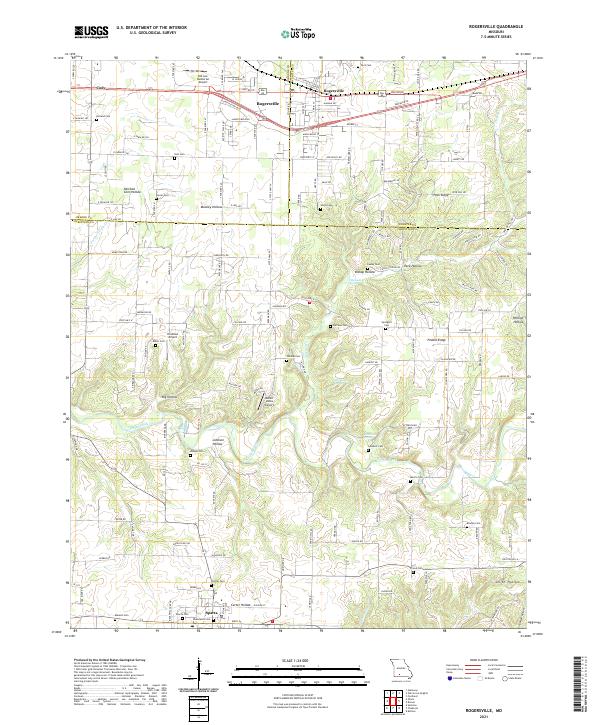 Rogersville topographic map thumbnail