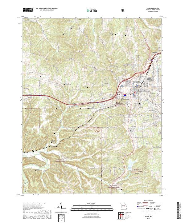 Rolla topographic map thumbnail