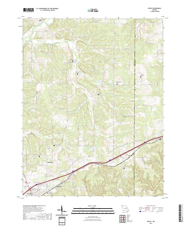 Rosati topographic map thumbnail