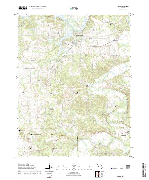 Roscoe topographic map thumbnail