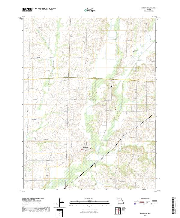 Rothville topographic map thumbnail