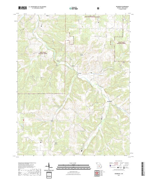 Roubidoux topographic map thumbnail
