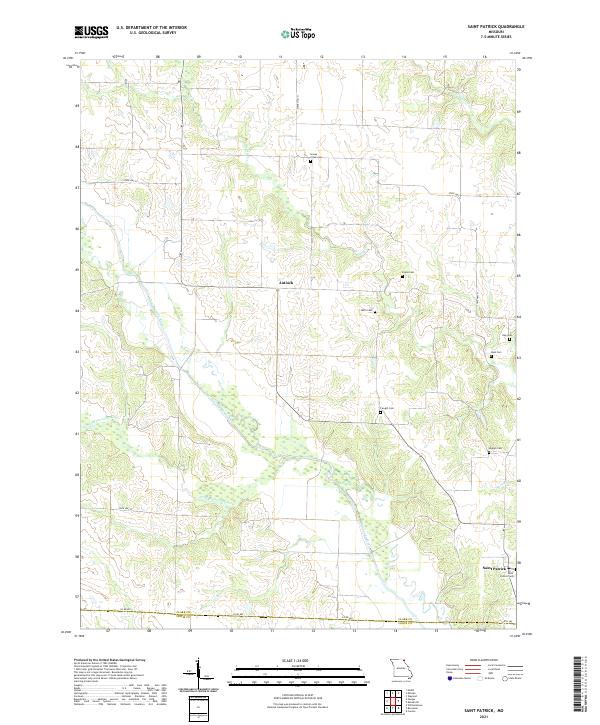 Saint Patrick topographic map thumbnail