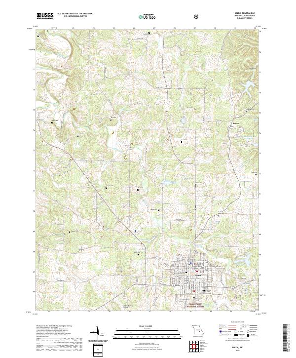 Salem topographic map thumbnail