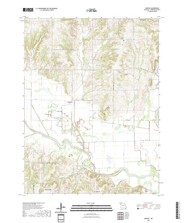 Sampsel topographic map thumbnail