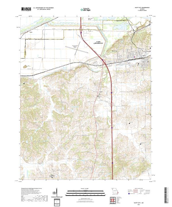 Scott City topographic map thumbnail