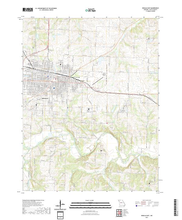 Sedalia East topographic map thumbnail