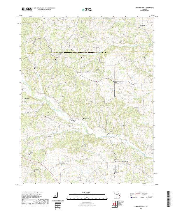 Sedgewickville 2021 topographic map thumbnail