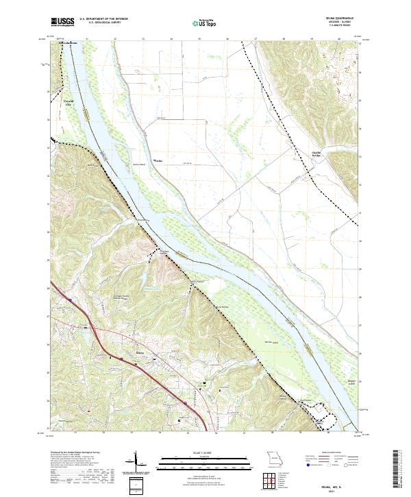 Selma 2021 topographic map thumbnail