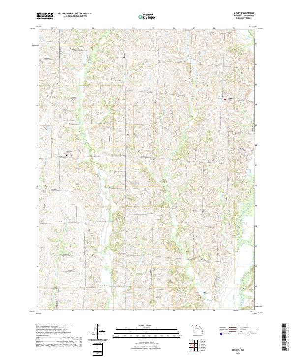 Shelby topographic map thumbnail