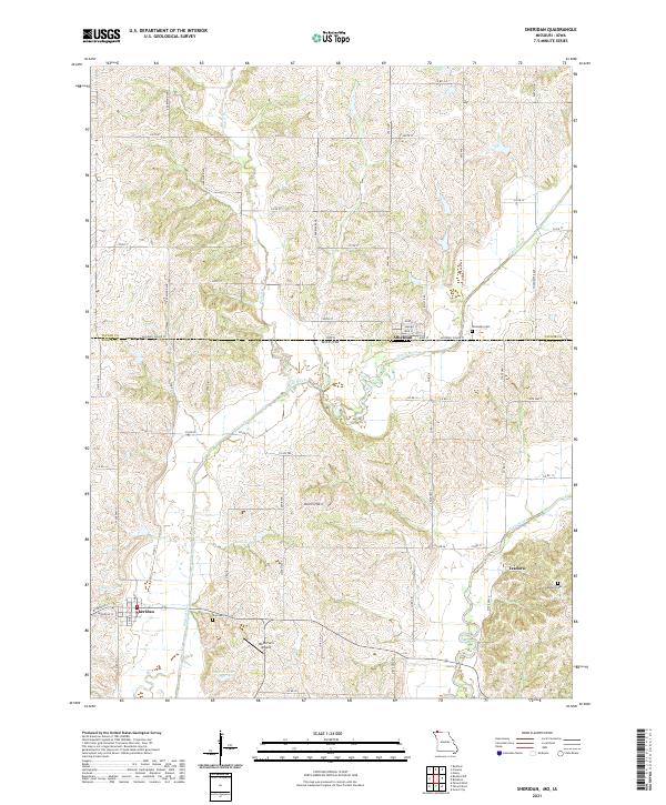 Sheridan topographic map thumbnail