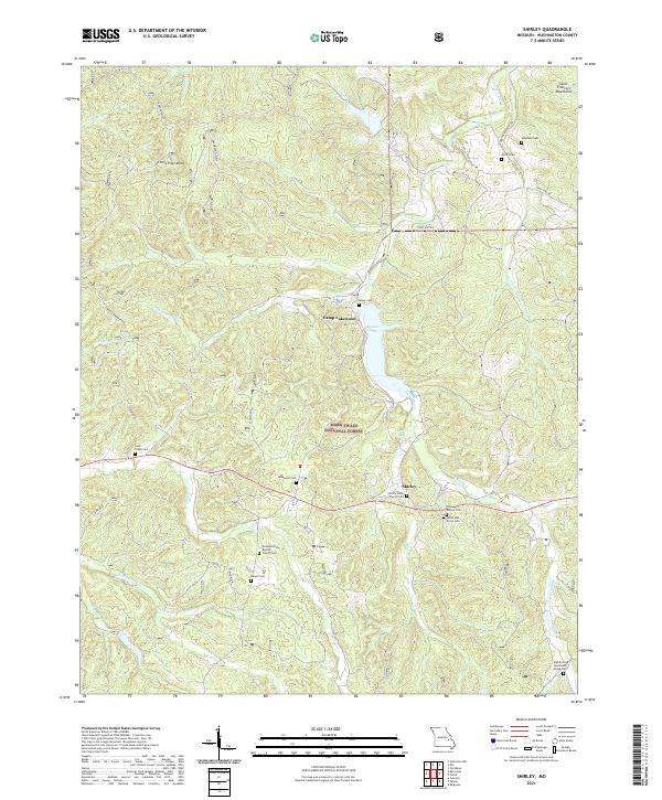 Shirley 2021 topographic map thumbnail