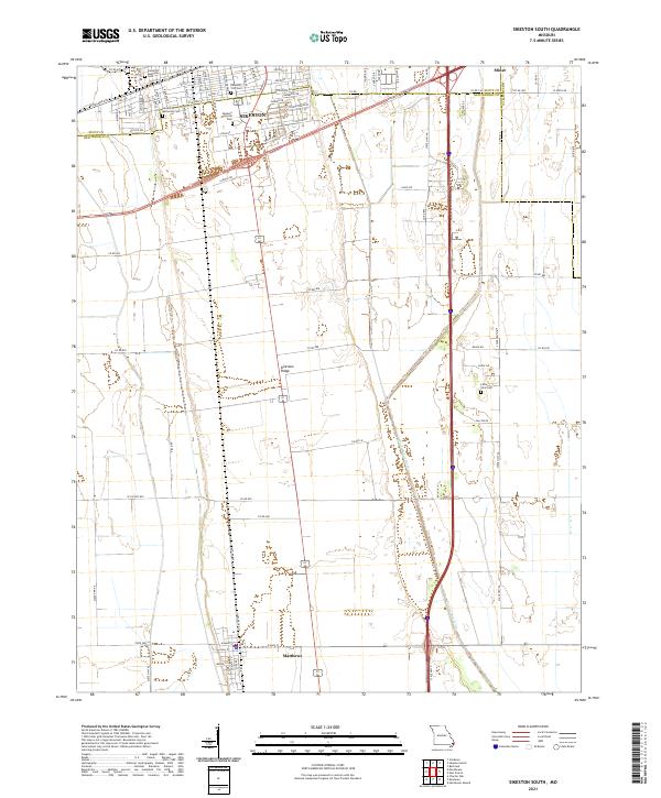 Sikeston South topographic map thumbnail