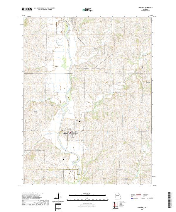 Skidmore topographic map thumbnail
