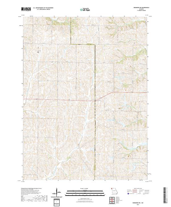 Skidmore NW 2021 topographic map thumbnail