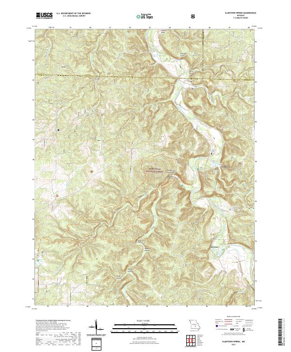Slabtown Spring 2021 topographic map thumbnail