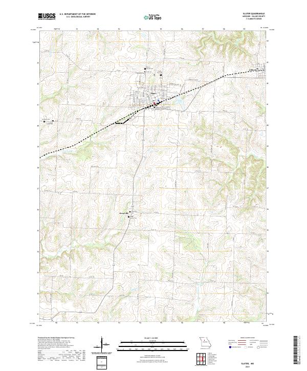 Slater topographic map thumbnail
