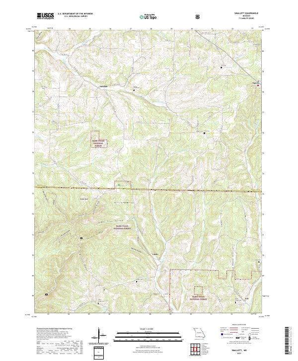 Smallett topographic map thumbnail