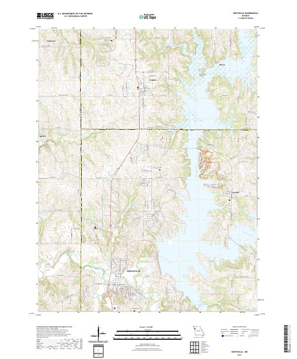 Smithville topographic map thumbnail