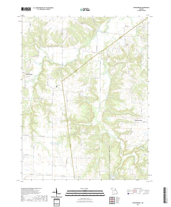 Spencerburg topographic map thumbnail