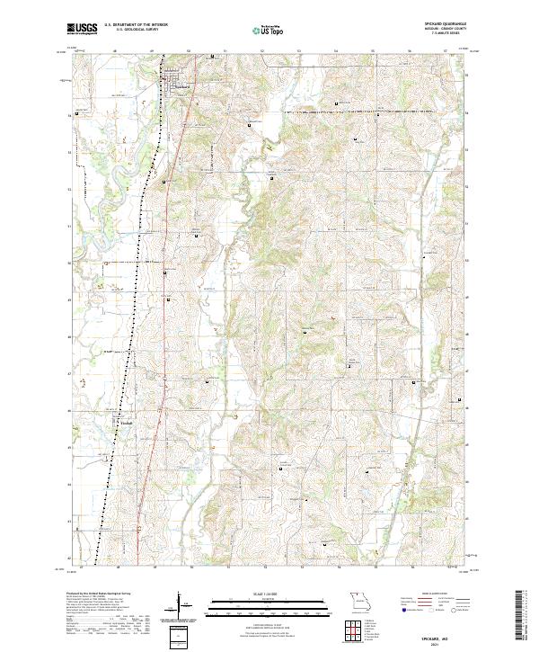 Spickard topographic map thumbnail