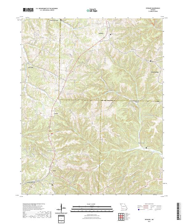 Spokane topographic map thumbnail