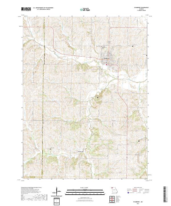 Stanberry topographic map thumbnail