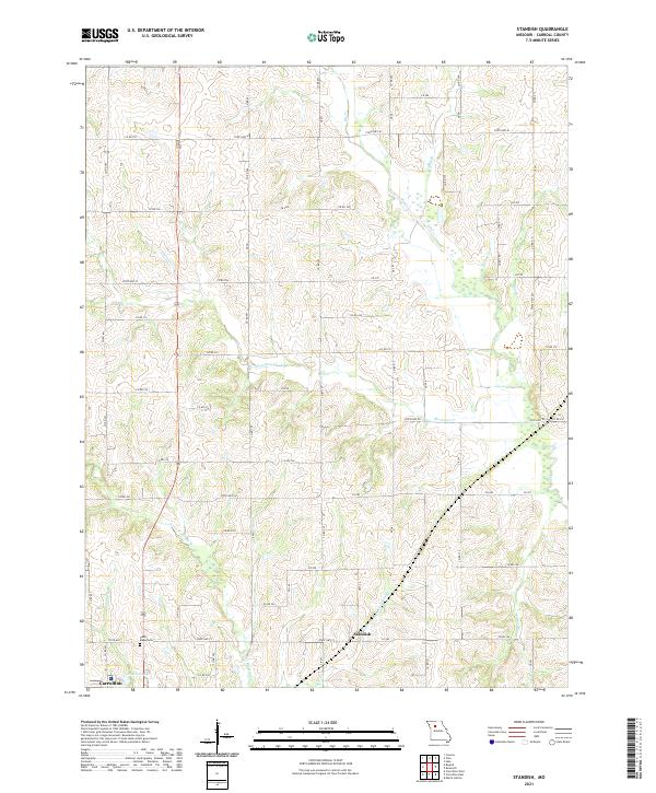 Standish topographic map thumbnail