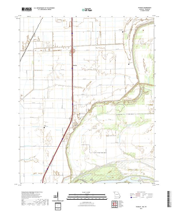 Stanley topographic map thumbnail