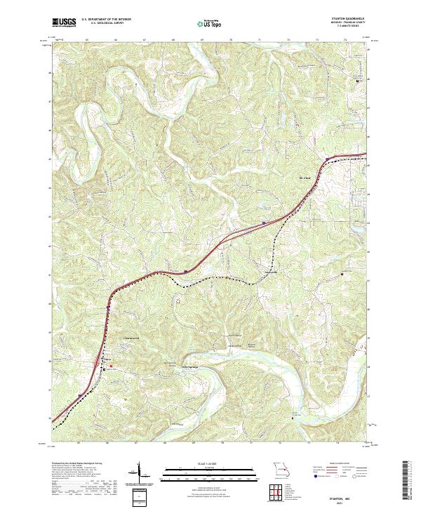 Stanton topographic map thumbnail