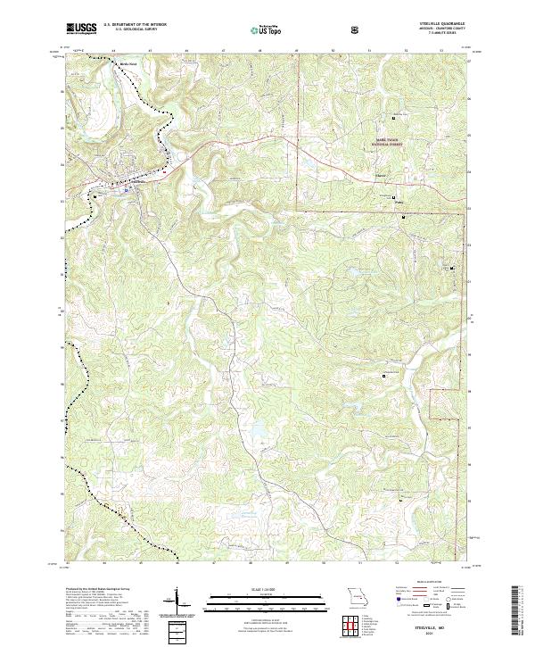 Steelville topographic map thumbnail