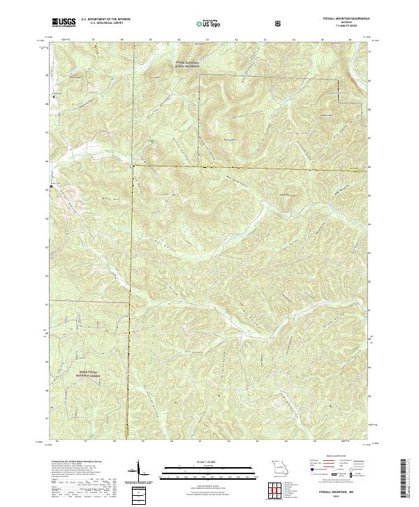 Stegall Mountain 2021 topographic map thumbnail