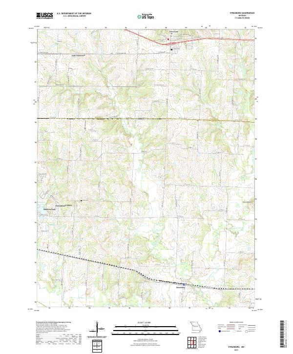 Strasburg 2021 topographic map thumbnail