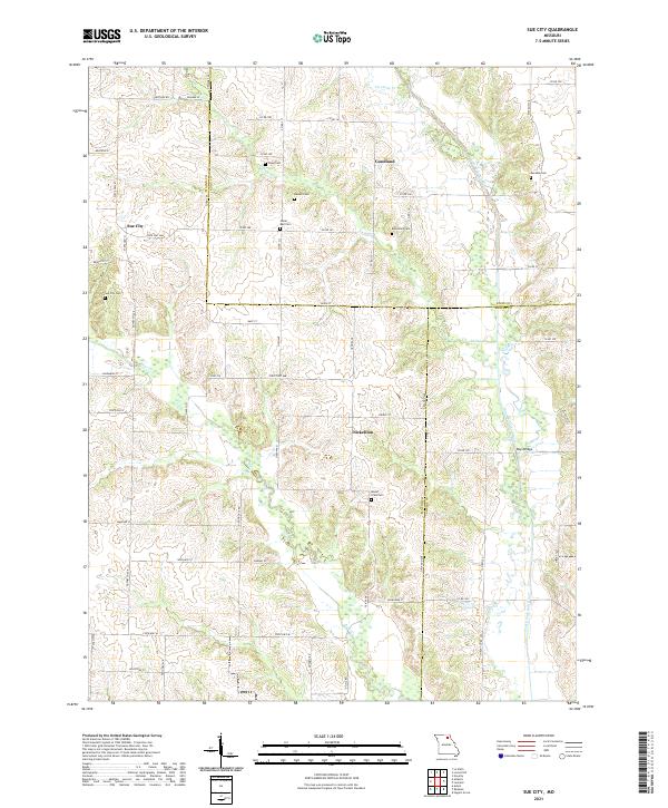 Sue City topographic map thumbnail