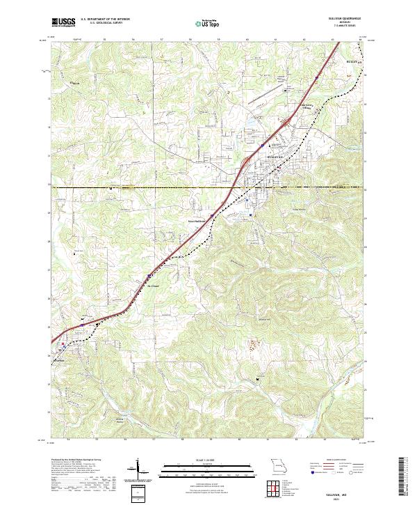 Sullivan topographic map thumbnail