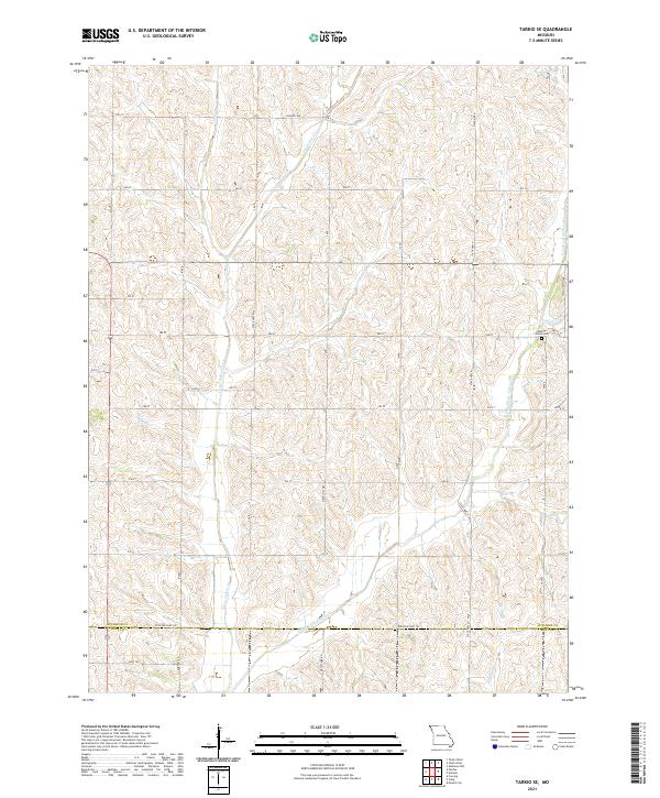 Tarkio SE topographic map thumbnail