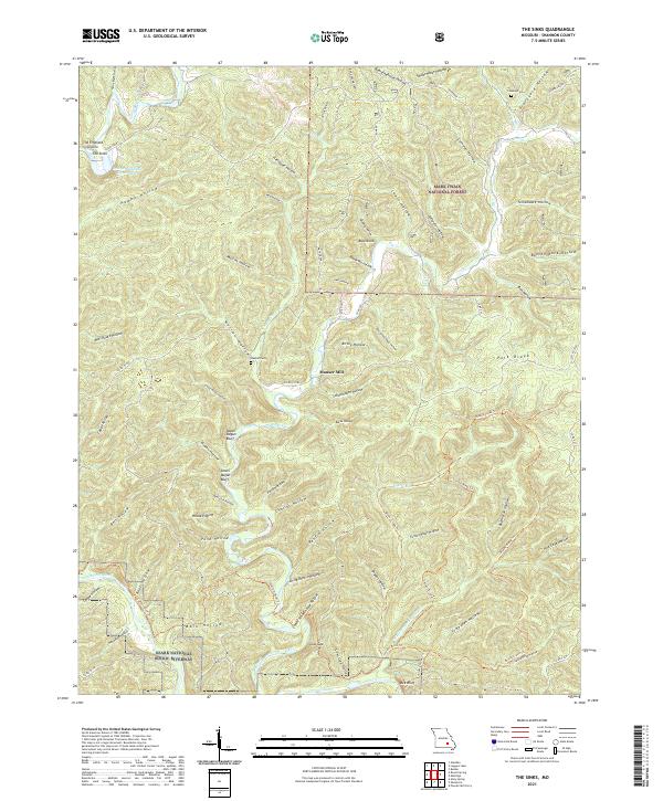 The Sinks 2021 topographic map thumbnail