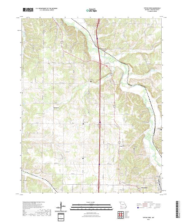 Tipton Ford topographic map thumbnail