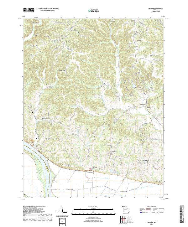 Treloar topographic map thumbnail