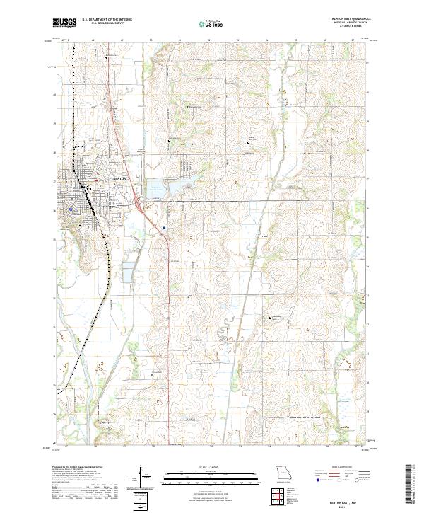 Trenton East topographic map thumbnail