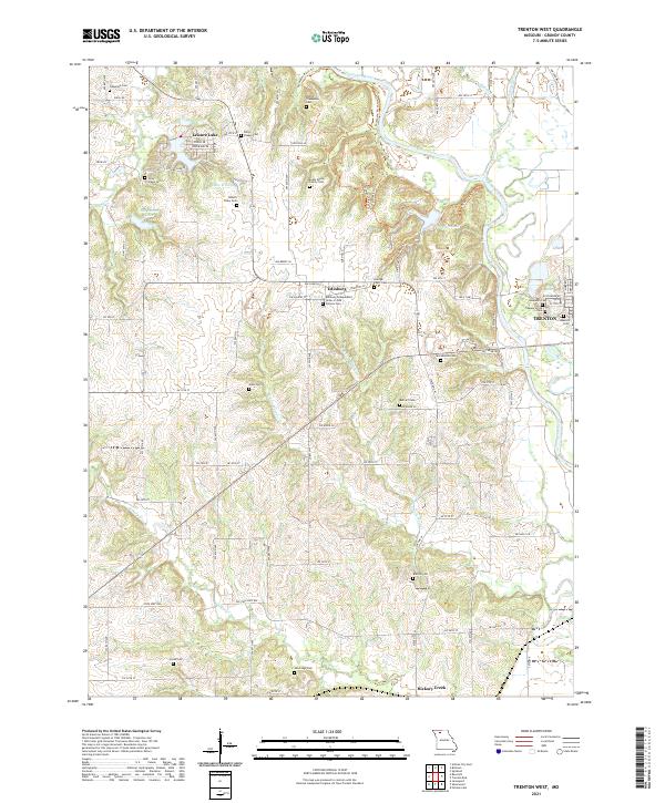 Trenton West topographic map thumbnail