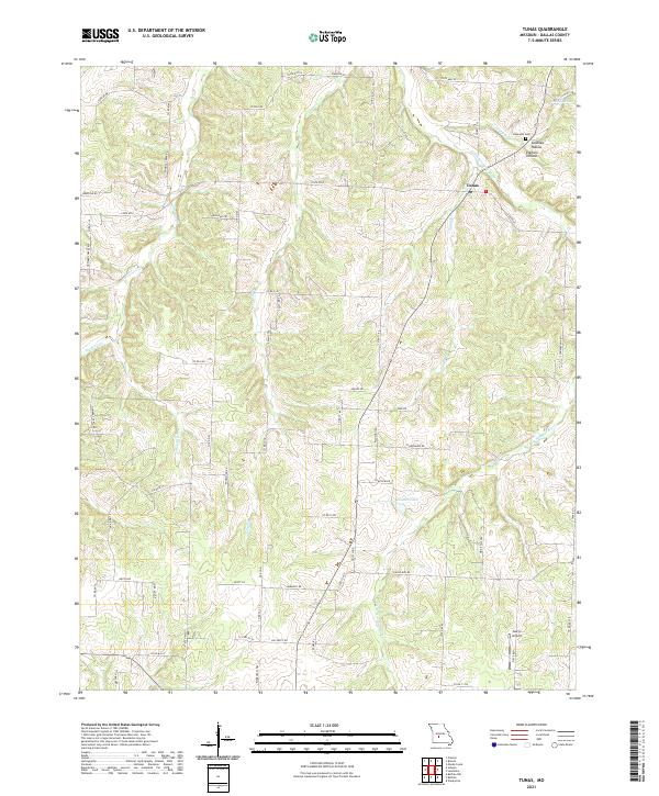 Tunas topographic map thumbnail