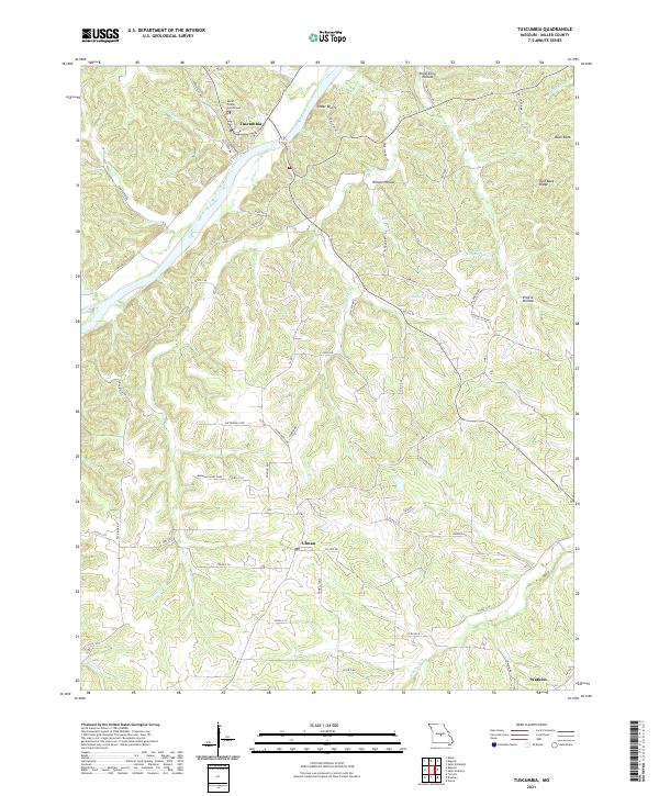 Tuscumbia topographic map thumbnail