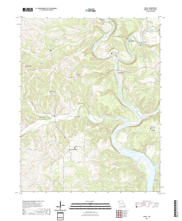 Udall topographic map thumbnail
