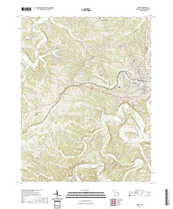 Union topographic map thumbnail